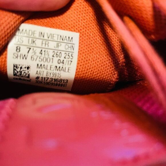 Excellent Condition Adidas Persimon Orange White NMD Womens 9 Mens 8 41 2/3 EUR - Picture 5 of 7